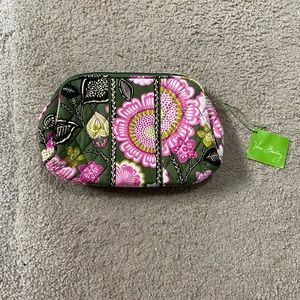 vera bradley wedge cosmetic olivia pink